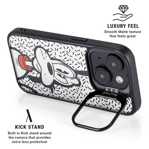 Disney Friends Pluto Confused iPhone 15 Kickstand Case