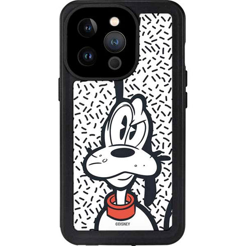 Disney Friends Pluto Confused iPhone 15 Pro Waterproof Case