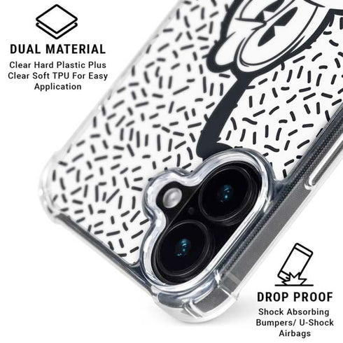 Disney Friends Pluto Confused iPhone 16 Clear Case