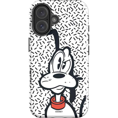 Disney Friends Pluto Confused iPhone 16 Plus Impact Case