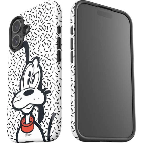 Disney Friends Pluto Confused iPhone 16 Plus Impact Case