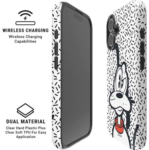 Disney Friends Pluto Confused iPhone 16 Plus Magsafe Impact Case