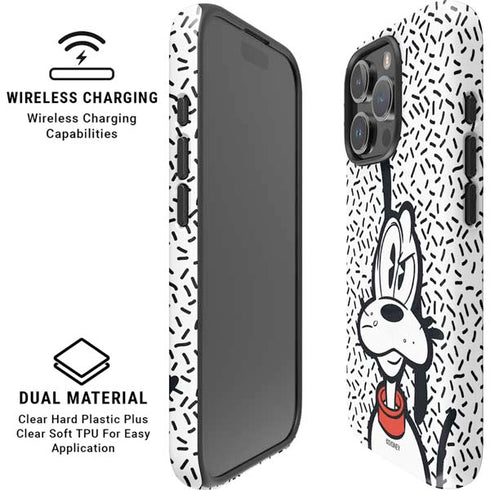 Disney Friends Pluto Confused iPhone 16 Pro Max Magsafe Impact Case
