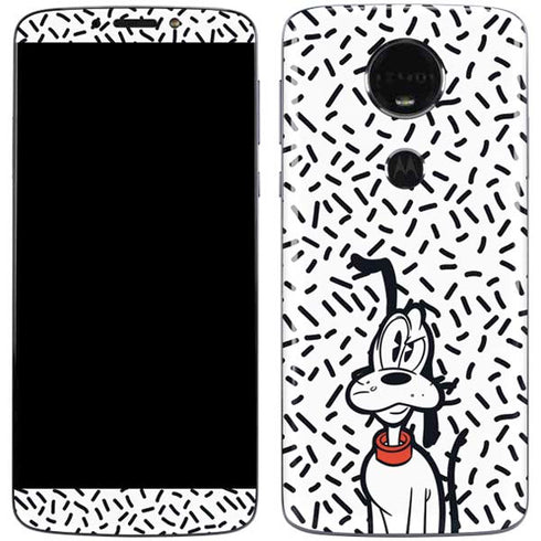 Disney Friends Pluto Confused Moto E5 Plus Skin