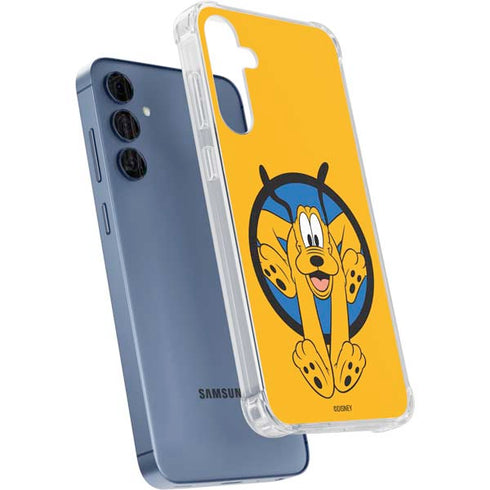 Disney Friends Pluto Galaxy A55 5G Clear Case