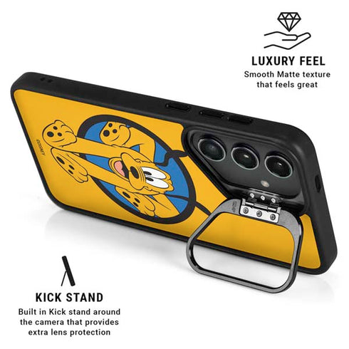 Disney Friends Pluto Galaxy S25 Kickstand Case