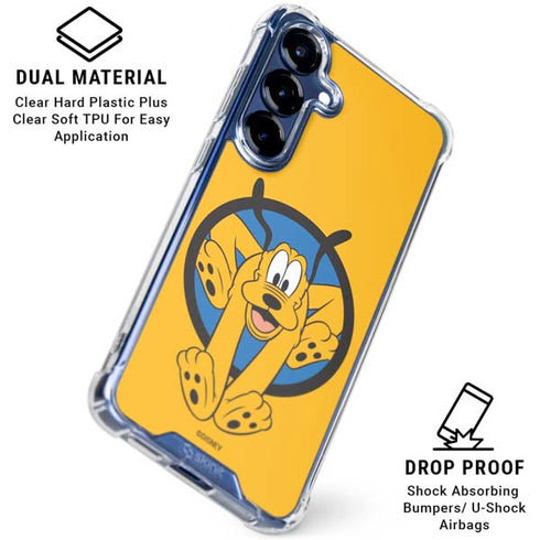 Disney Friends Pluto Galaxy S25 Clear Case