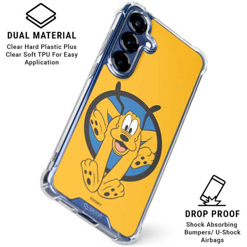 Disney Friends Pluto Galaxy S25 Plus Clear Case