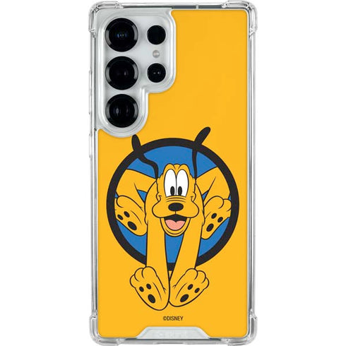 Disney Friends Pluto Galaxy S25 Ultra Clear Case