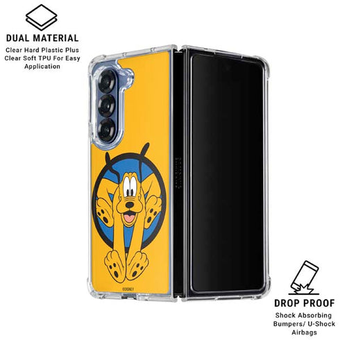 Disney Friends Pluto Galaxy Z Fold6 Clear Case