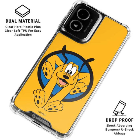 Disney Friends Pluto Moto G Power 5G (2024) Clear Case