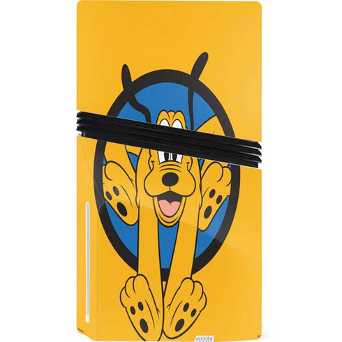 Disney Friends Pluto PS5 Pro Disk Console Skin