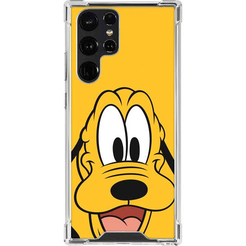 Disney Friends Pluto Up Close Galaxy S23 Ultra Clear Case