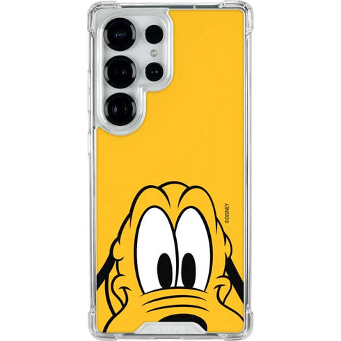 Disney Friends Pluto Up Close Galaxy S25 Ultra Clear Case