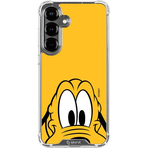 Disney Friends Pluto Up Close Galaxy S26 Plus Clear Case
