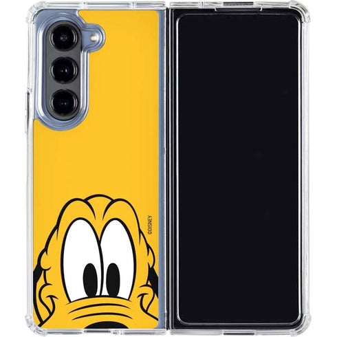 Disney Friends Pluto Up Close Galaxy Z Fold5 5G Clear Case