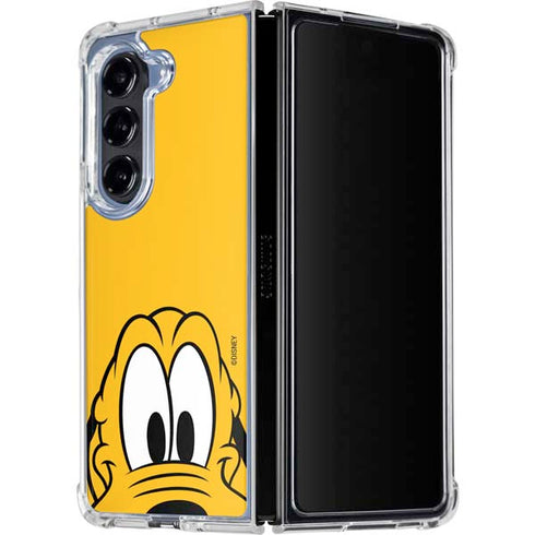 Disney Friends Pluto Up Close Galaxy Z Fold5 5G Clear Case