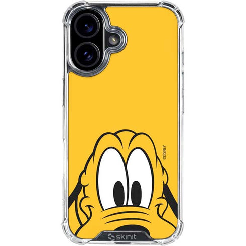 Disney Friends Pluto Up Close iPhone 16 Plus Clear Case
