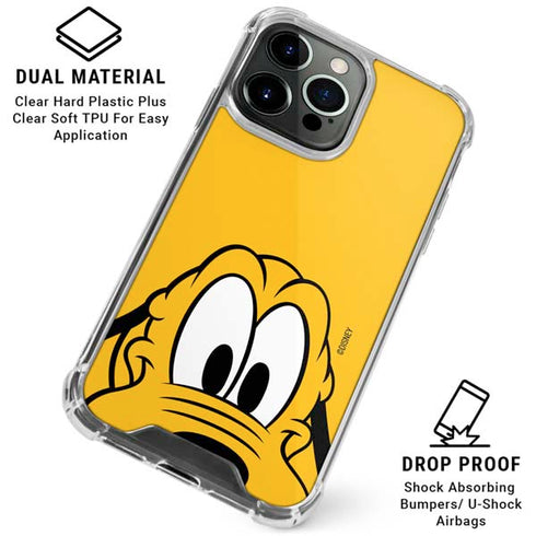 Disney Friends Pluto Up Close iPhone 16 Pro Max Clear Case