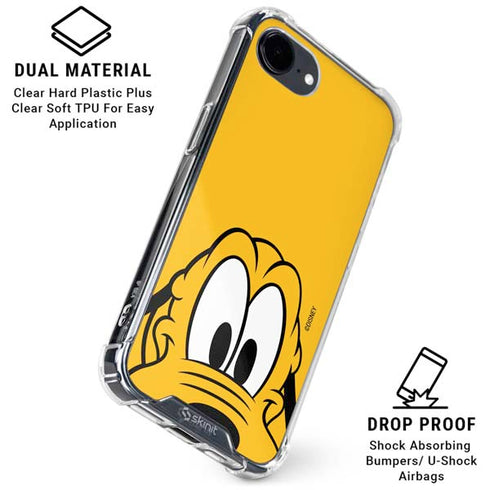 Disney Friends Pluto Up Close iPhone 16e Clear Case