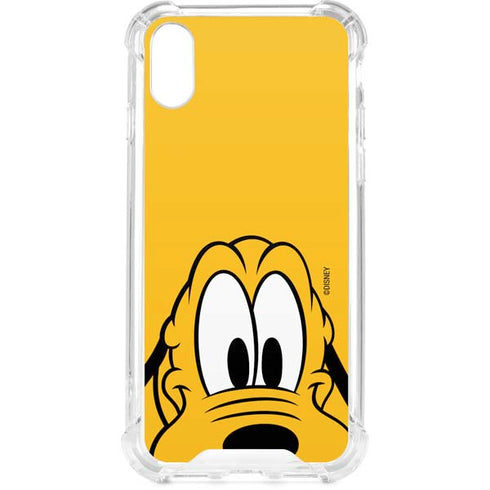 Disney Friends Pluto Up Close iPhone XS Clear Case