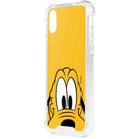 Disney Friends Pluto Up Close iPhone XS Clear Case