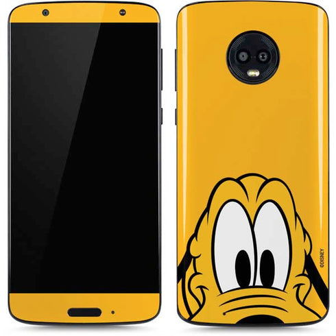 Disney Friends Pluto Up Close Moto G6 Skin