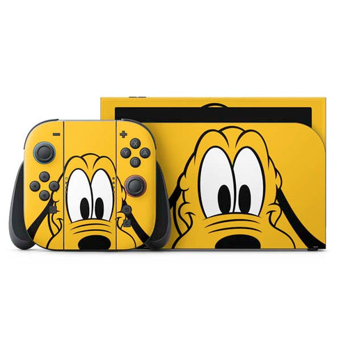 Disney Friends Pluto Up Close Nintendo Skins
