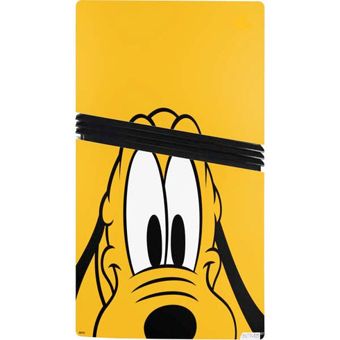 Disney Friends Pluto Up Close PS5 Pro Console Skin