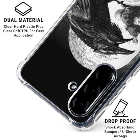 Alchemy Carta Poes Raven Galaxy A36 5G Clear Case