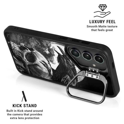 Alchemy Carta Poes Raven Galaxy S24 Plus Kickstand Case