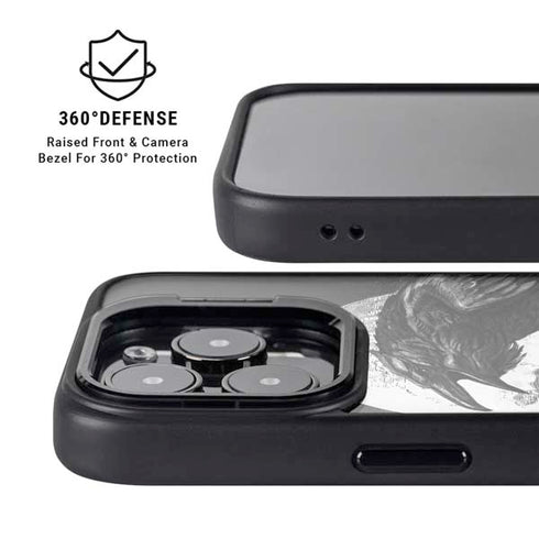 Alchemy Carta Poes Raven iPhone 14 Pro Kickstand Case