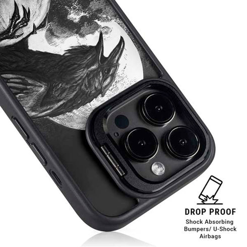 Alchemy Carta Poes Raven iPhone 15 Pro Max Kickstand Case