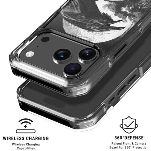 Alchemy Carta Poes Raven iPhone 17 Pro Clear Case