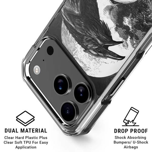 Alchemy Carta Poes Raven iPhone 18 Pro Clear Case