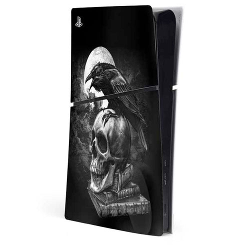 Alchemy Carta Poe's Raven PS5 Slim Digital Edition Console Skin