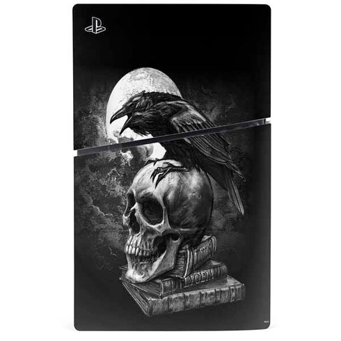 Alchemy Carta Poe's Raven PS5 Slim Digital Edition Console Skin