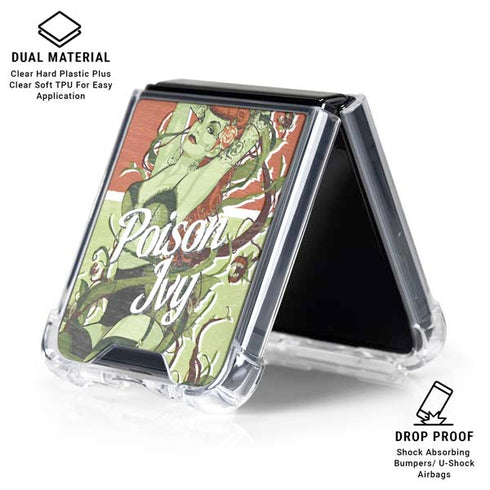 DC Comics Bombshells Poison Ivy Galaxy Z Flip6 Clear Case