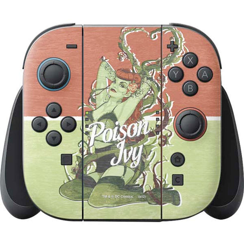 DC Comics Bombshells Poison Ivy Nintendo Switch 2 (2025) Joy-Con Controller Skin