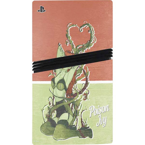 DC Comics Bombshells Poison Ivy PS5 Pro Console Skin