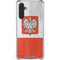 Poland Flag Distressed Galaxy A17 Clear Case