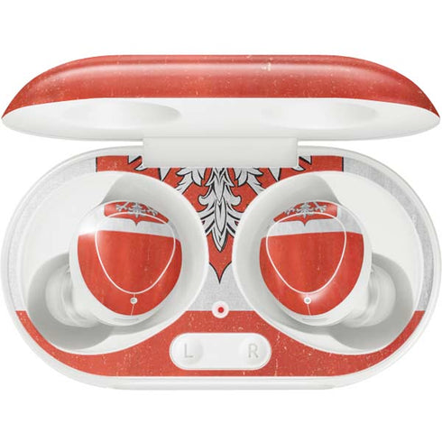 Poland Flag Distressed Galaxy Buds Plus Skin