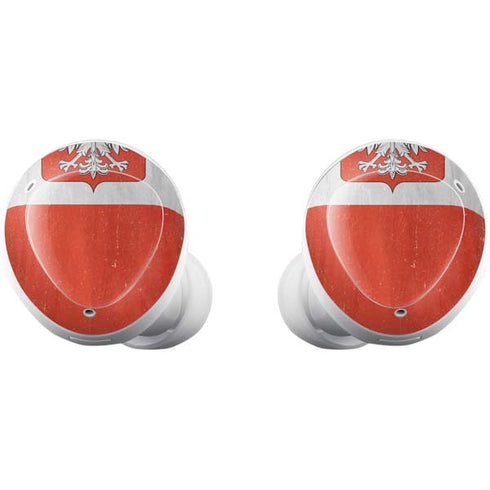 Poland Flag Distressed Galaxy Buds Plus Skin
