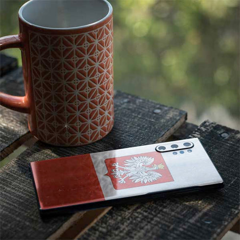 Poland Flag Distressed Galaxy Note 10 Plus Skin
