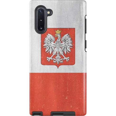 Poland Flag Distressed Galaxy Cases