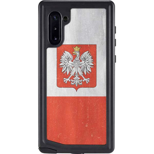 Poland Flag Distressed Galaxy Cases