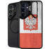 Poland Flag Distressed Galaxy S25 Plus Kickstand Case