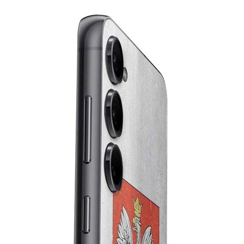 Poland Flag Distressed Galaxy S25 Plus Skin