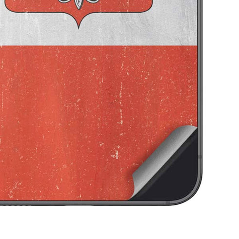 Poland Flag Distressed Galaxy S24 Plus Skin