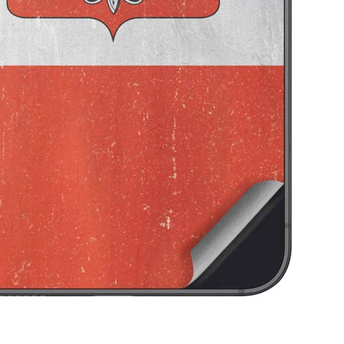Poland Flag Distressed Galaxy S24 Skin
